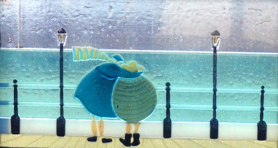 glass art, Worthing pier