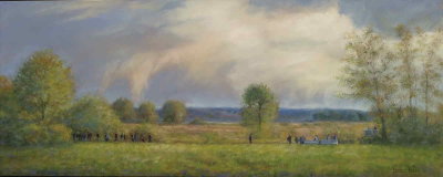 Orage annoncé 16 x 40 po. - 41 x 102 cm