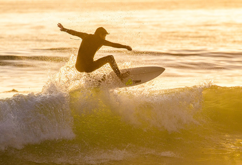 Surfing in the Golden Hour
