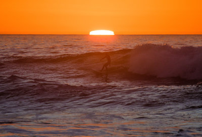 Sunset Surfing