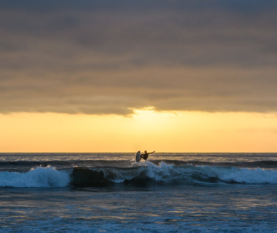 Sunset Surfing