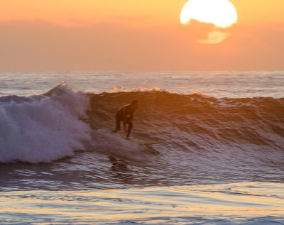 Sunset Surfing