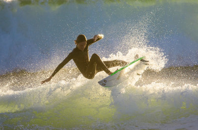 Sunset Surfing