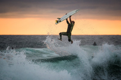 Sunset Surfing