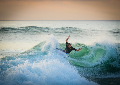 Sunset Surfing