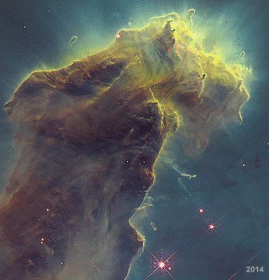 Eagle Nebula -- 1995-2014 (HST)