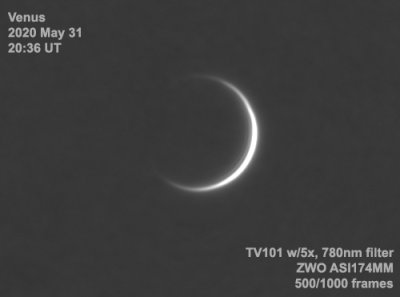Venus, 3 days before inferior conjunction
