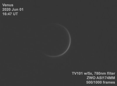 Venus, 2 days before inferior conjunction