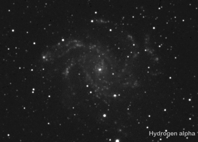 NGC 6946: Red vs. H-alpha