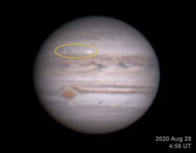 Jupiter with outbreak: 8/29/20