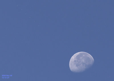 Daytime ISS and Moon: November 5, 2020