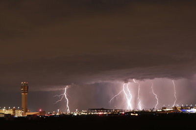 Lightning Behind Sky Harbor Airport