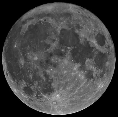 Full Moon - High Contrast Processing