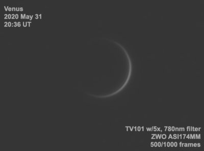 Crescent Venus - 3 Days Before Inferior Conjunction
