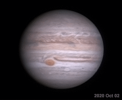 Two Views of Jupiter, 24 Days Apart