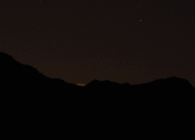 Moonrise Over San Tan Mountains: 2021 Feb 9