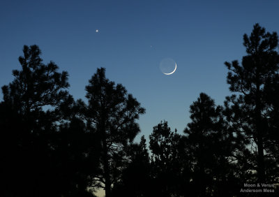Moon and Venus, the next night after previous image