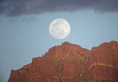 Superstition Mountain Moonrise, 2020