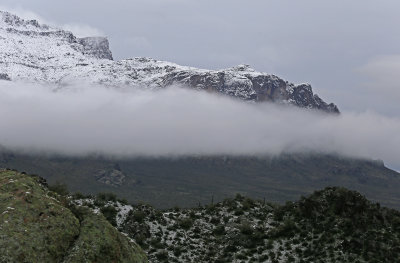 Snow in the Superstition Mountains, 2019