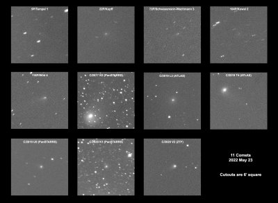 Eleven Comets: 2022 May 23