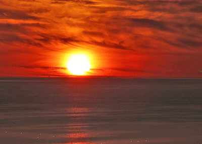 Lake Michigan Sunset Near St. Ignace -- 2022 August 15