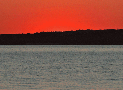 Lake Huron Sunrise Over Mackinac Island -- 2022 August 16