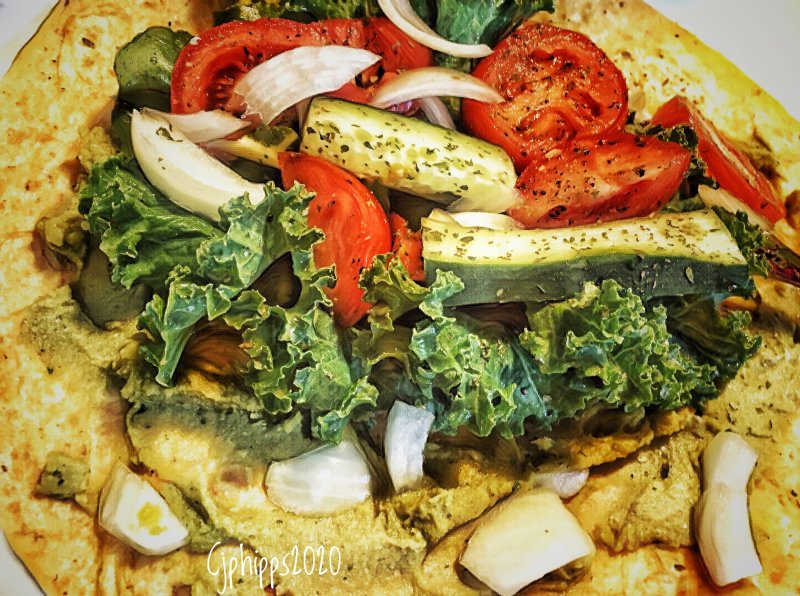 Sweet Potato Humus Wrap