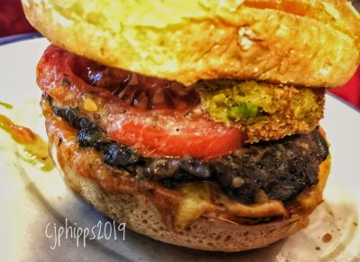 Portobello Mushroom & Veg-Quinoa Burger
