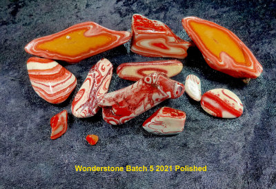 2021 Rocks from New Mexico and Wonderstone Rocks from Utah Polshed