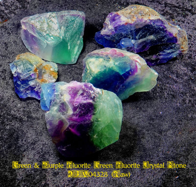 Green & Purple Fluorite Green Fluorite Crystal Stone NEW04328 (Raw)_dphdr.jpg