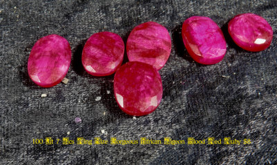 100 Ct 7 Pcs Ring Size Gorgeous African Pigeon Blood Red Ruby  NEW05685_dphdr.jpg
