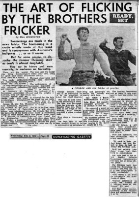 The article in the Nunawading Gazette 3/2/1971