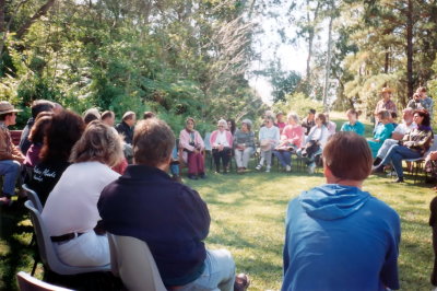 Avatars Abode - Meheru giving talk June 1993