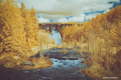 Fall Creek Dam - infrared