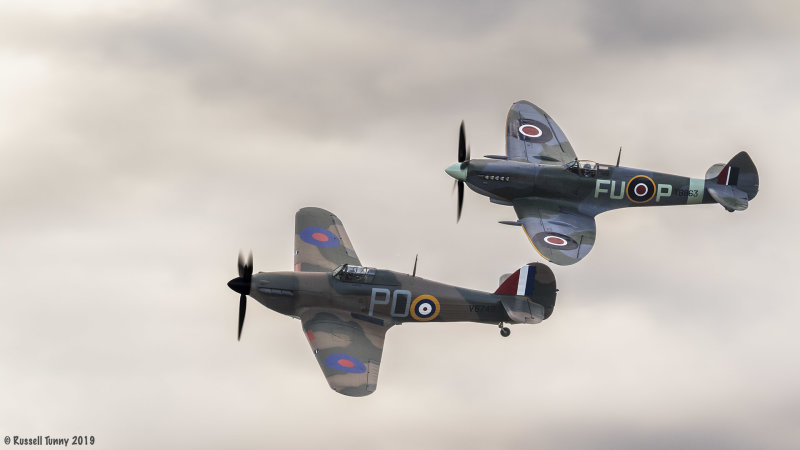 Hurricane & Spitfire Formation Flight
