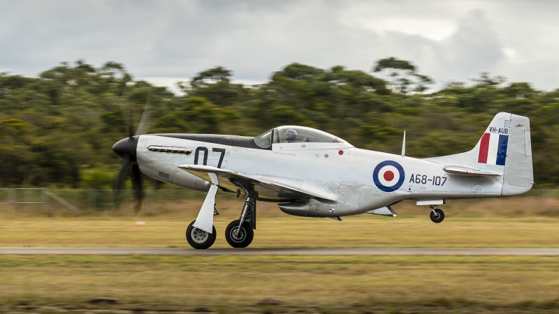 CAC CA-18 Mk21 (P-51D under licence)  Mustang Take Off