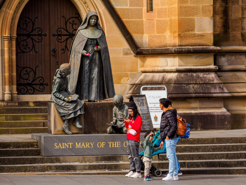 Saint Mary Looks Down