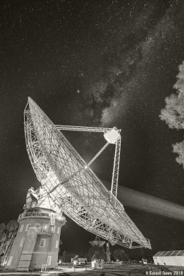 60m Radio Telescope and the Milky Way
