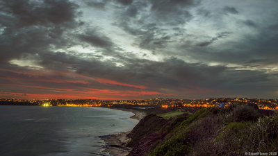Looking Back to Dee Why after Sunset
