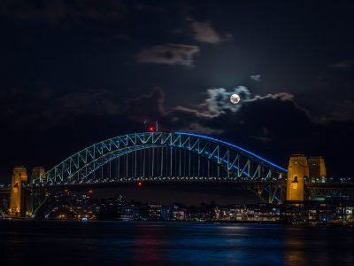 Moonrise Over The Bridge