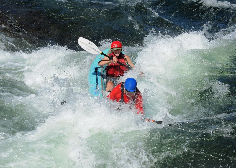 Larry Hazen and Steve Menicucci at Satans on the South Fork of the American River Gorge