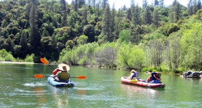 Lee Schmelter and Peggi Martin with Ted and Diane Hopkins Floating the Bear River