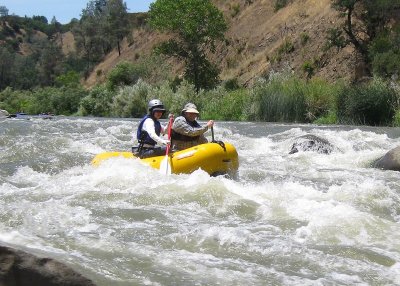 Brian and Noriko Groves on Cache Creek