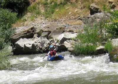 Ken Stanton at the S-Curve on Cache Creek