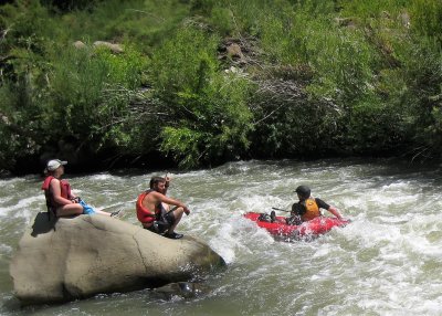 Rod Higdon Exiting Mother's on Cache Creek