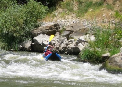 Larry Hazen at the S-Turn on Cache Creek