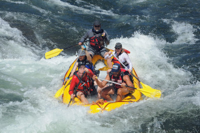 Evan Drath with Steve Menicucci and Company at Satan's in the American River Gorge