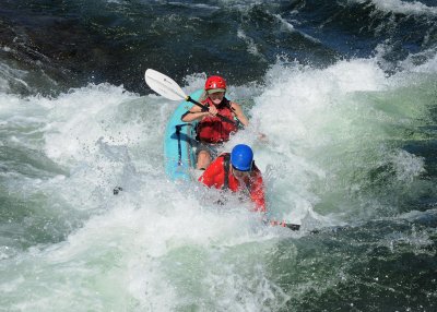 Larry Hazen and Steve Menicucci at Satan's on the South Fork of the American River Gorge