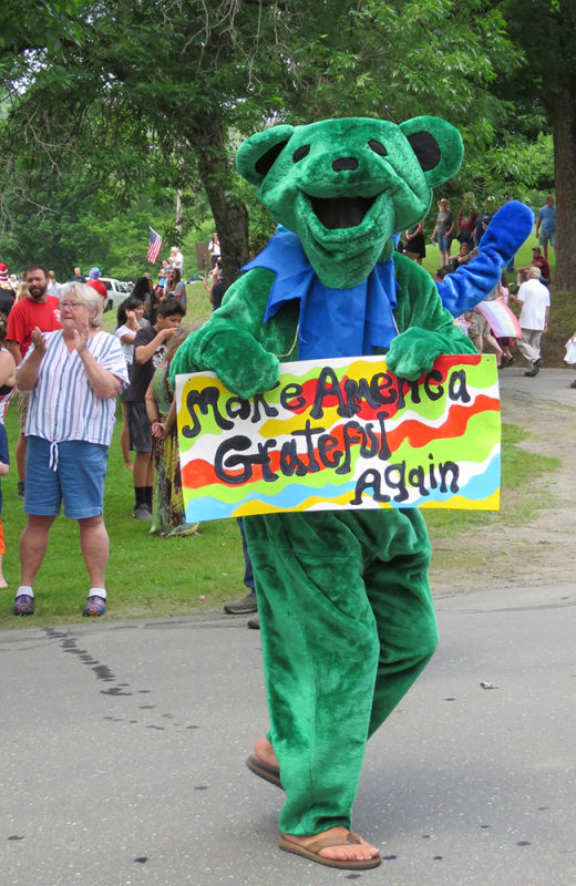 Green Bear in the Parade...With a bit of SPIN!