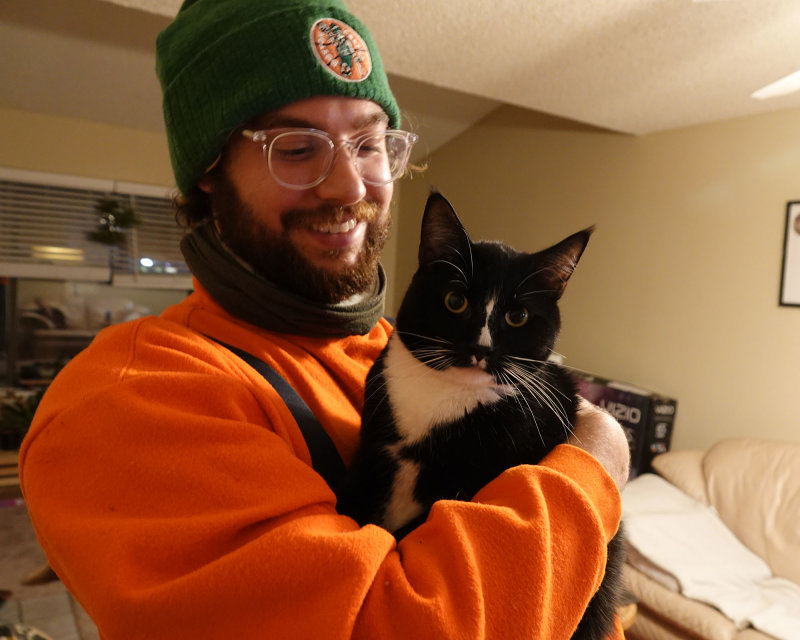 My Nephew JonCarlo with his Kitty Zuco